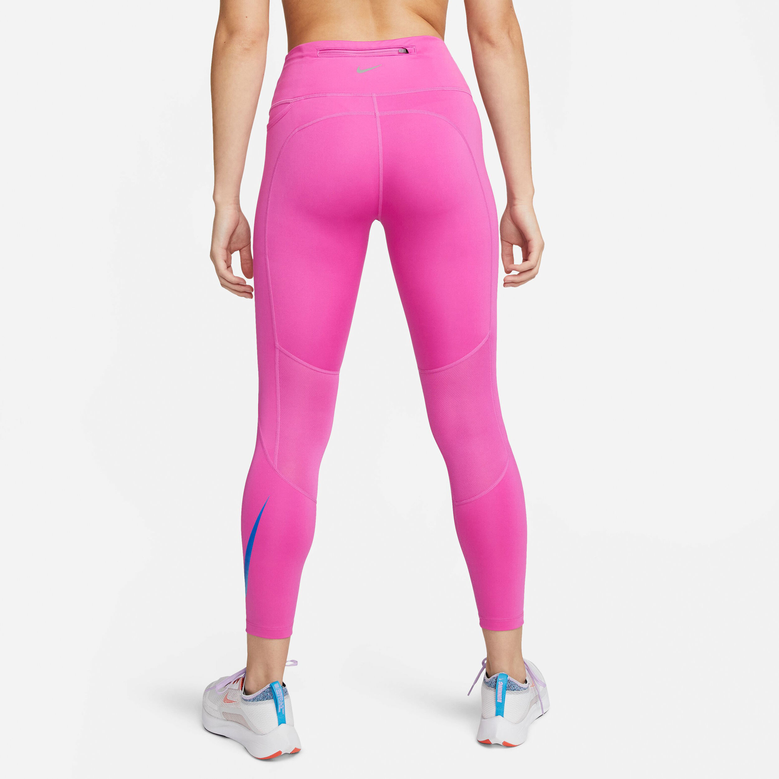 Dri-Fit Fast SW HBR Mid-Rise 7/8 Tight Damen - Pink, Grau