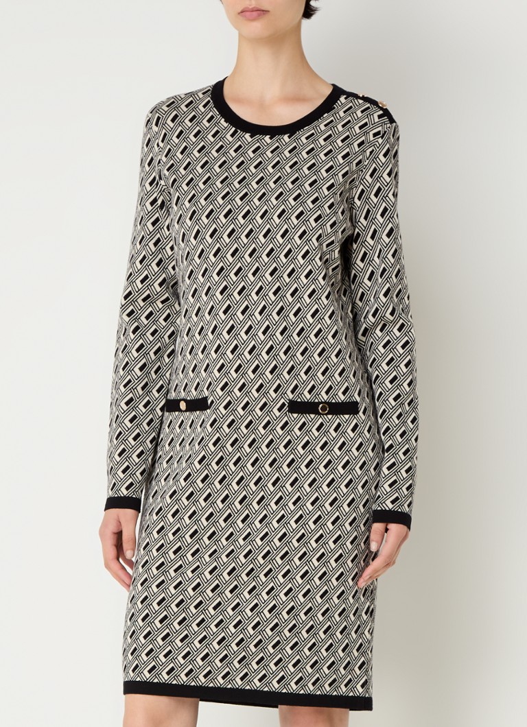 Vestido de punto corto con estampado gráfico de Gerry Weber