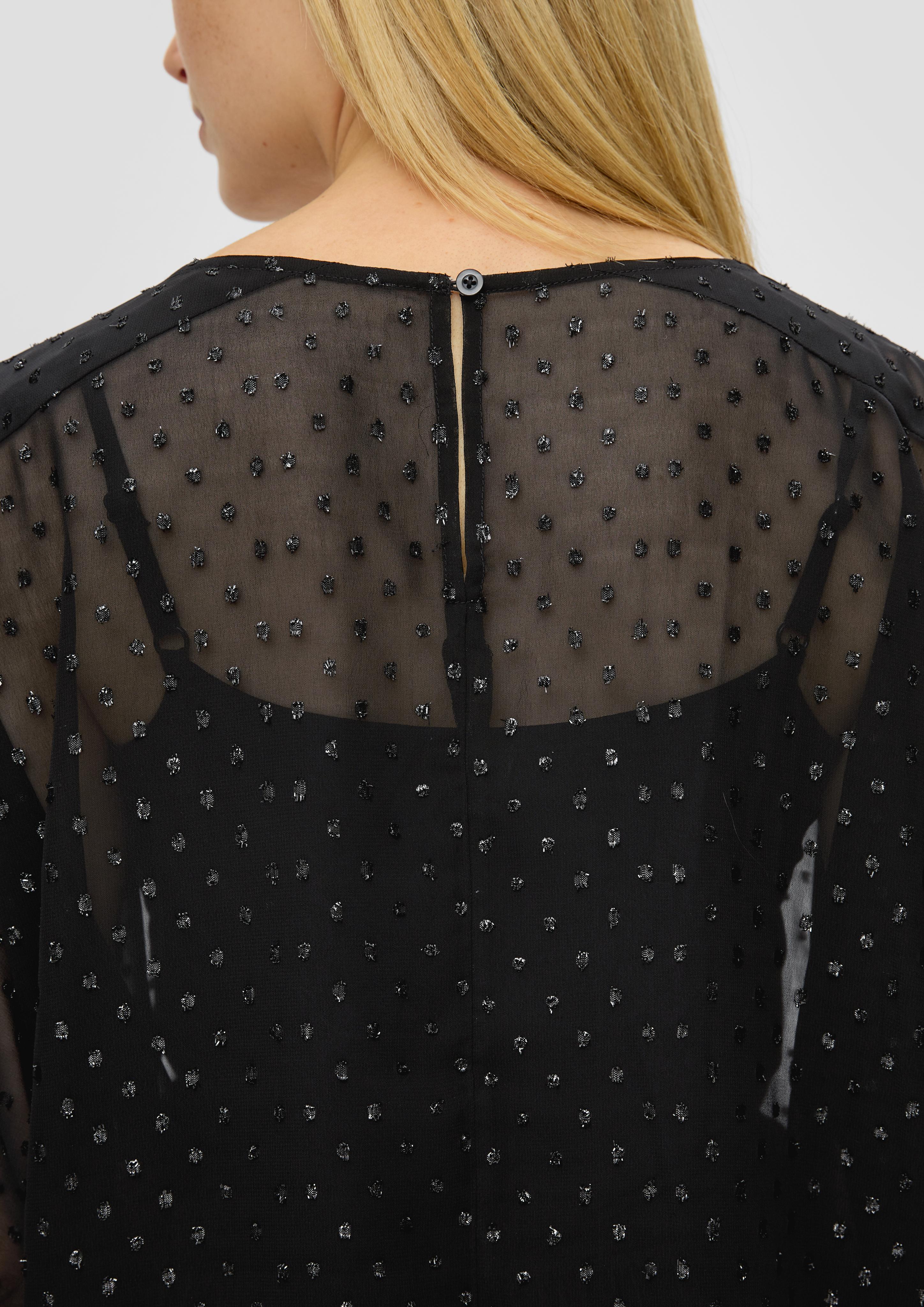 Chiffonbluse mit Fledermausärmeln  2139060-9999