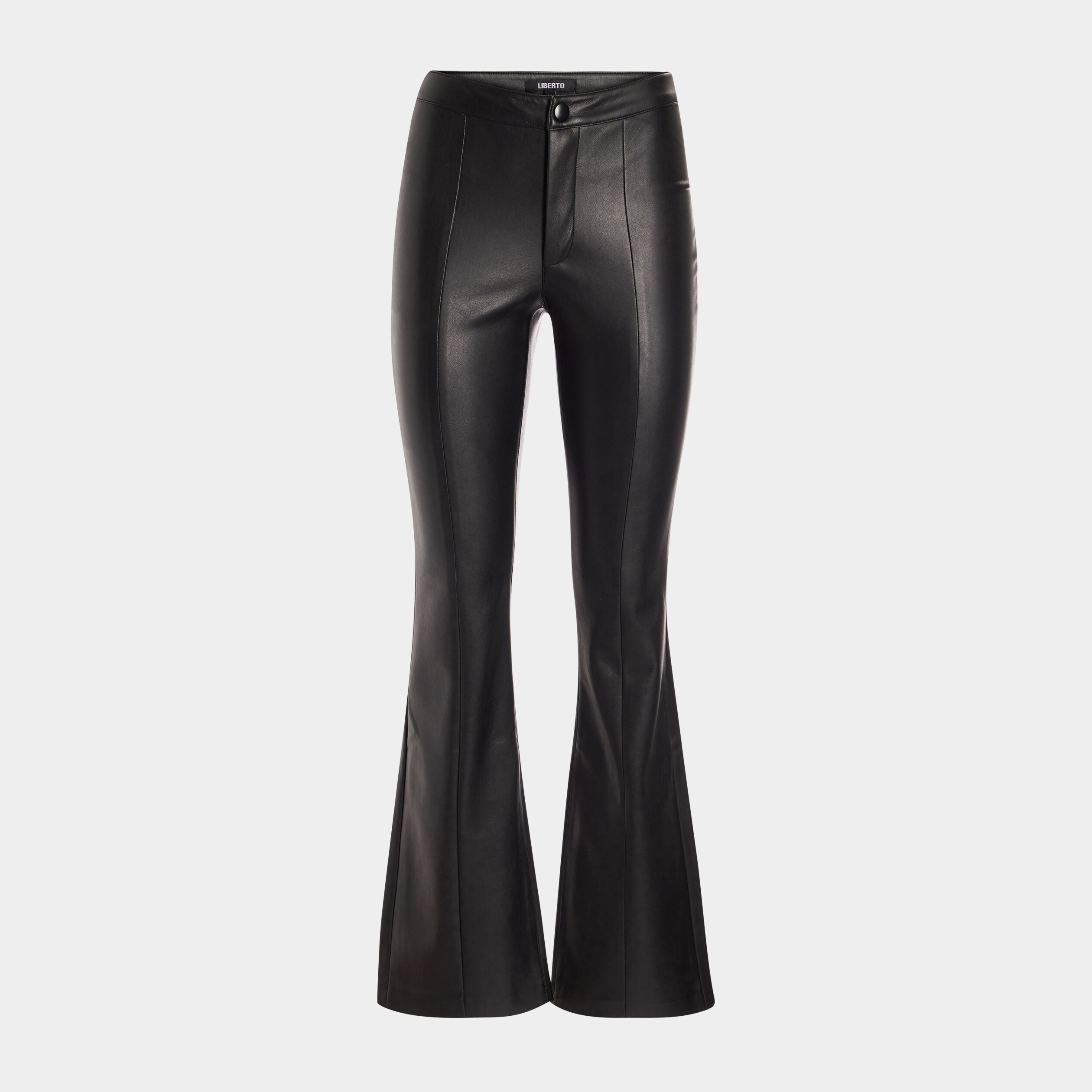 Pantalon flare simili cuir Liberto noir femme | La Halle