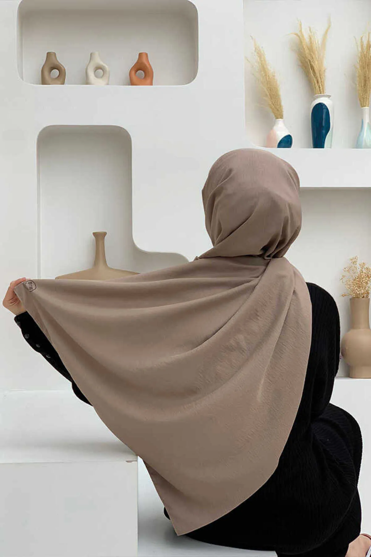 Bym Fashion  2051 Jazz-Schal aus Baumwolle, Nerz
