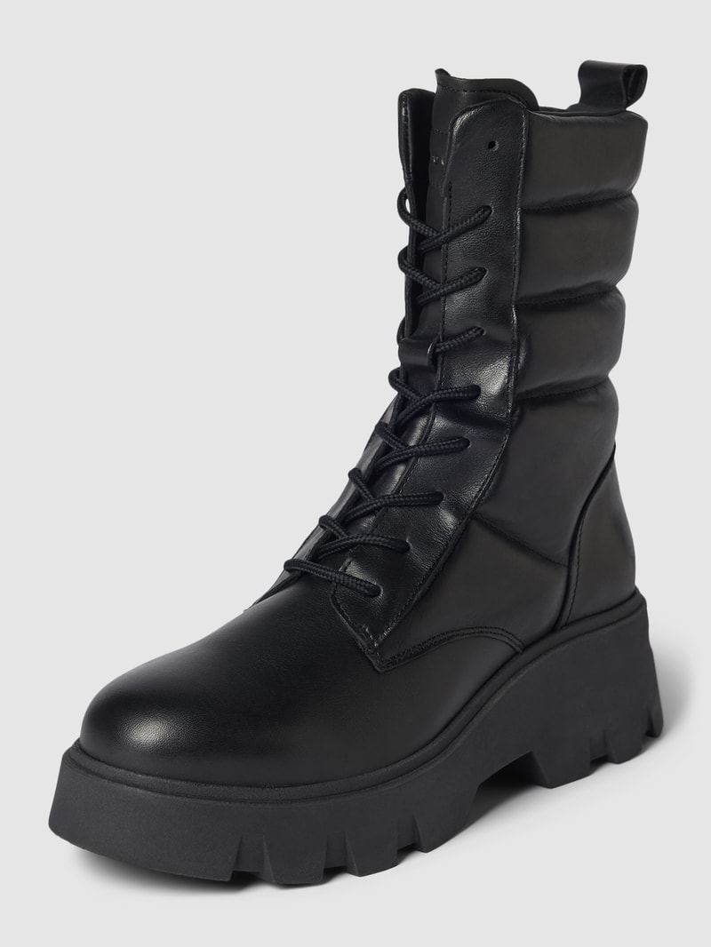 Schnürboots mit Zugschlaufe Modell 'LILIAM' in schwarz