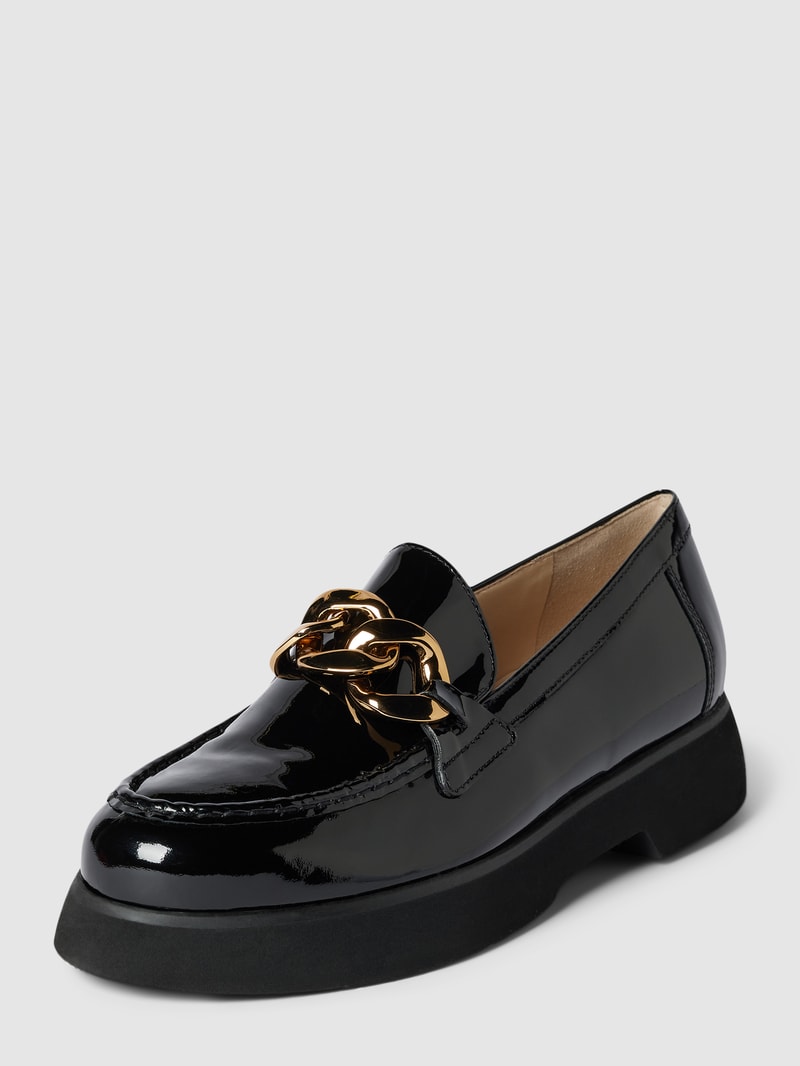 Loafer aus Leder in schwarz