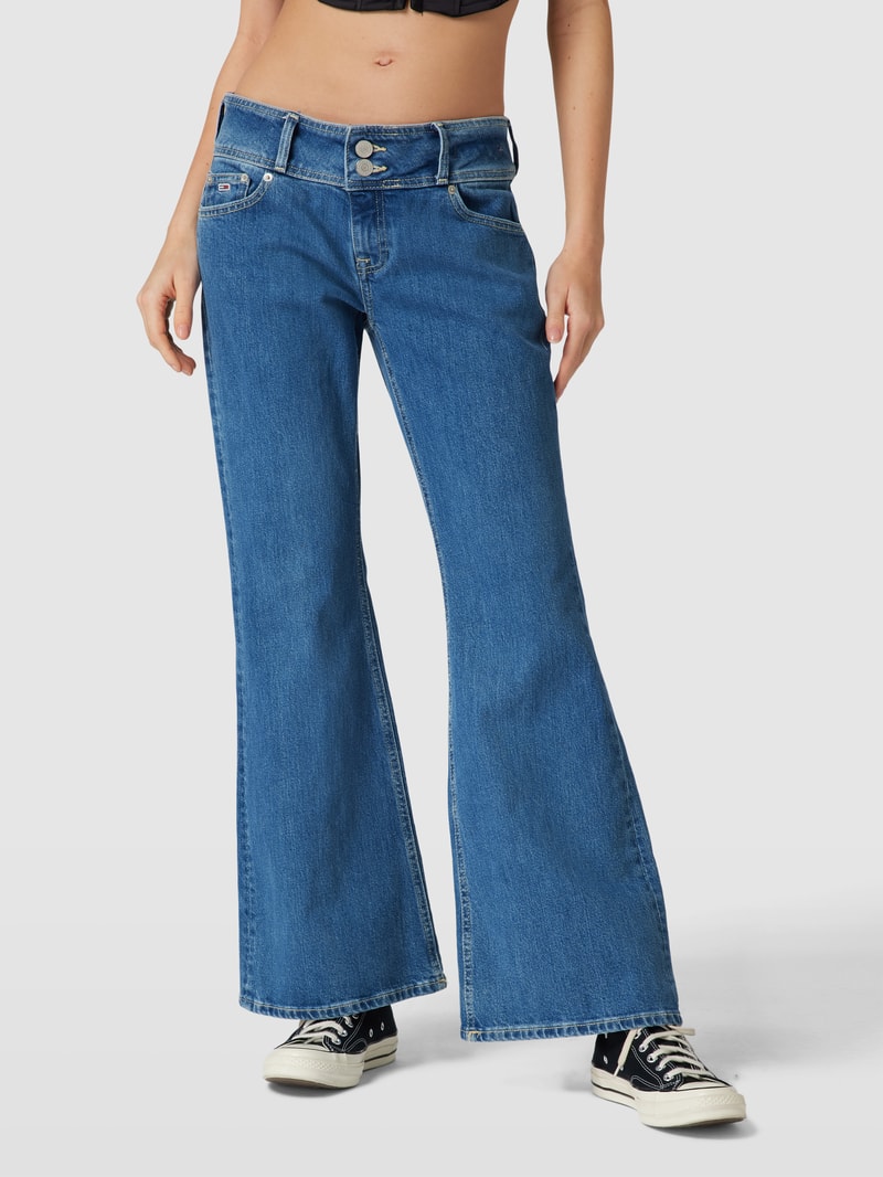 Flared Cut Jeans mit Label-Detail Modell 'SOPHIE' in jeans