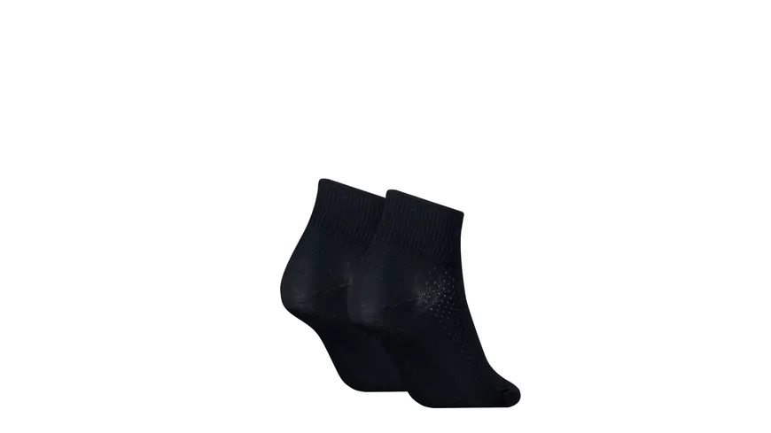 PUMA Damen Kurzsocken Quarter 2er Pack black