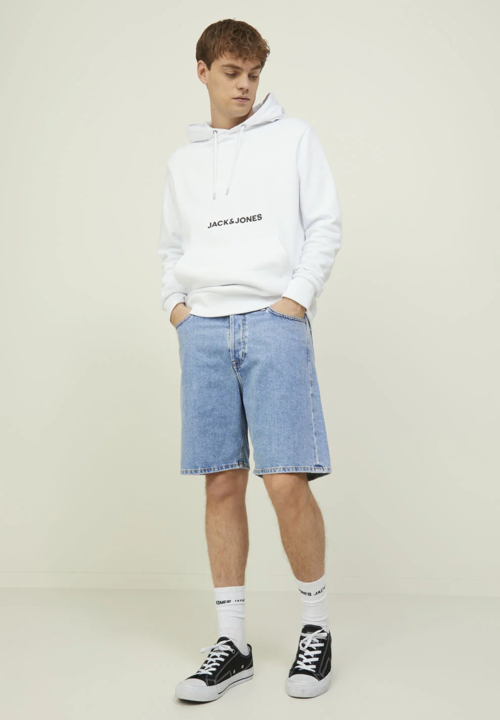 Jack & Jones JJITONY- Shorts vaqueros