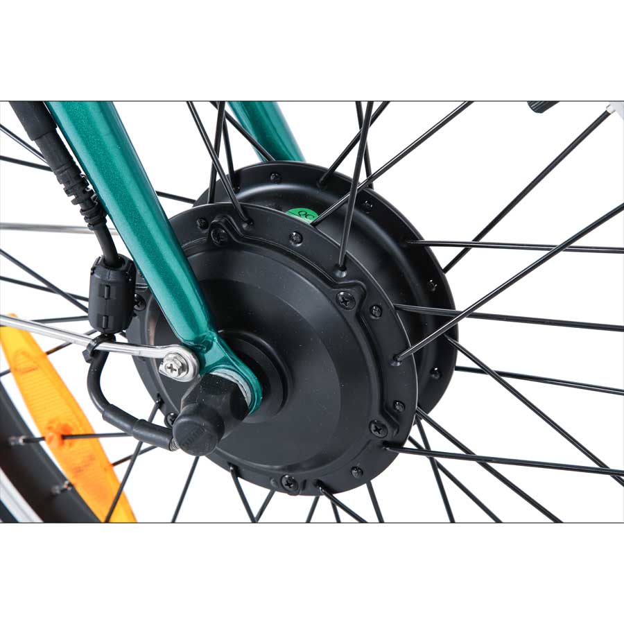 Wayscral E-Bike Flexi 215, 20 Zoll Pedelec, elektrisch unterstütztes Klappfahrrad in Grün, bis zu 45 km Reichweite - ATU