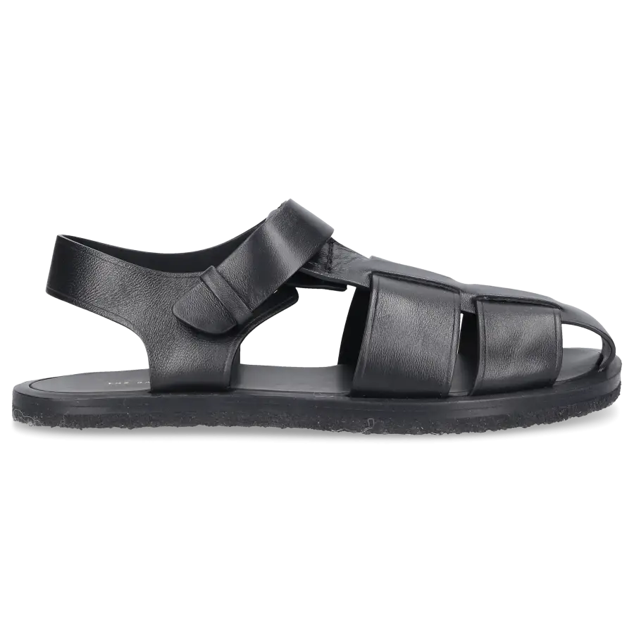THE ROW - Riemchensandalen FISHERMAN Nappaleder - schwarz