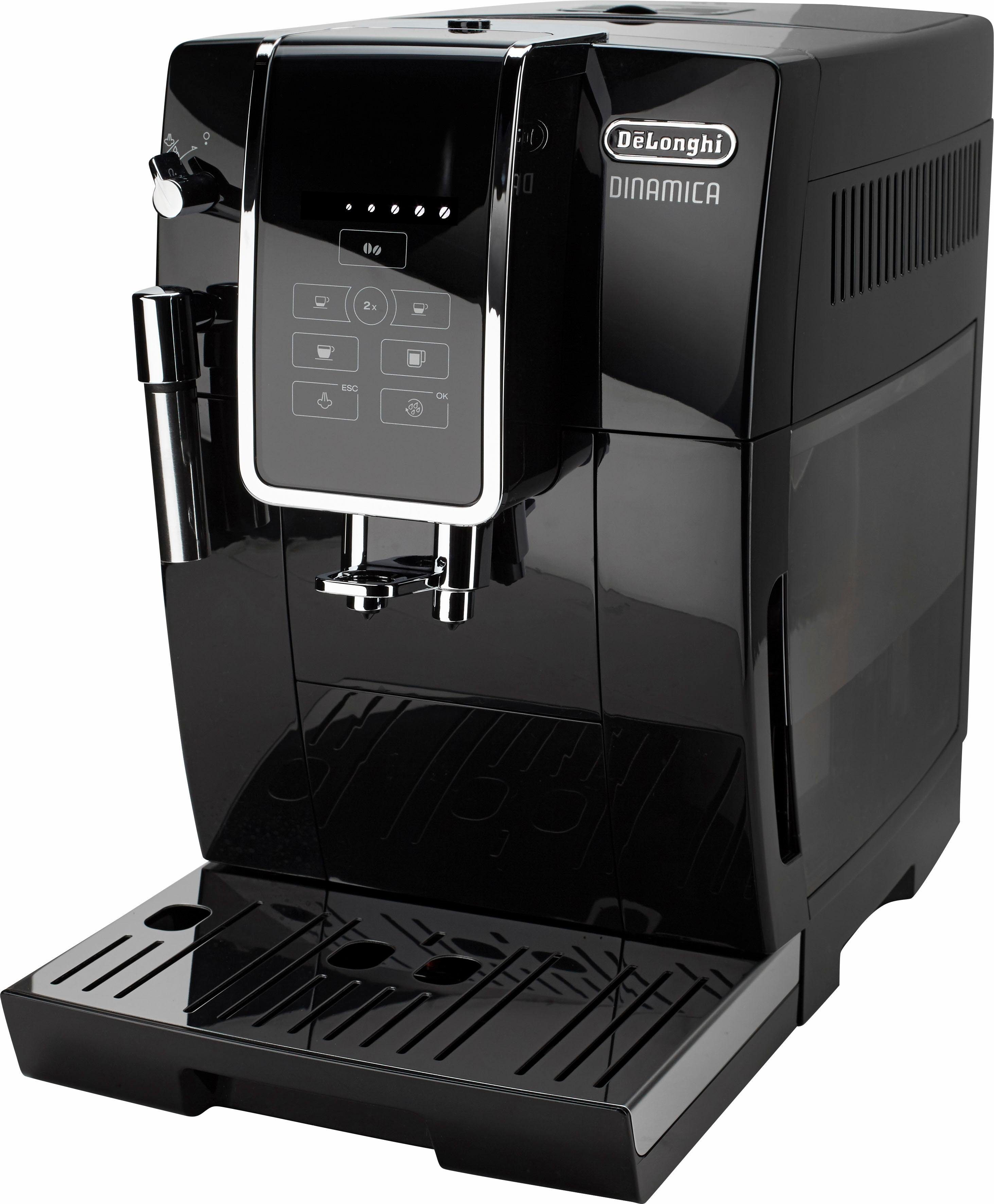 De'Longhi Kaffeevollautomat Dinamica ECAM 358.15.B, Sensor-Bedienfeld, inkl. Pflegeset im Wert von € 31,99 UVP