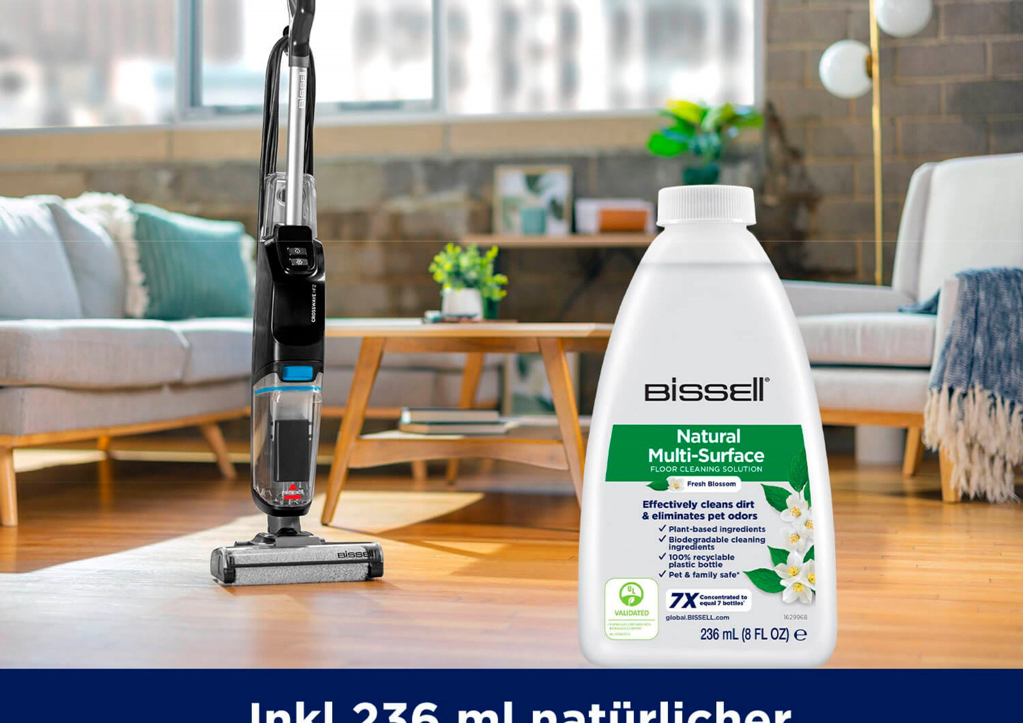 Bissell Nass-Trocken-Sauger Crosswave HF2 Select 3847N, 420 W, beutellos