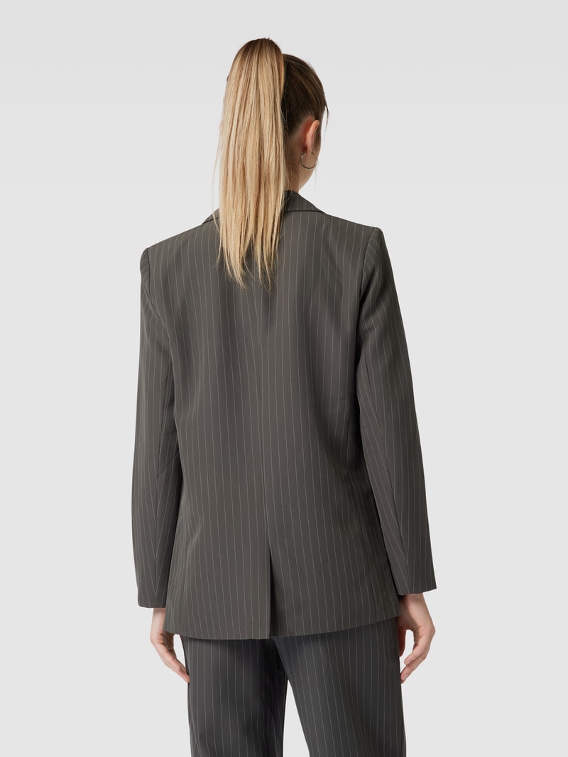 Blazer mit Streifenmuster Modell 'BOSSY' in mittelgrau