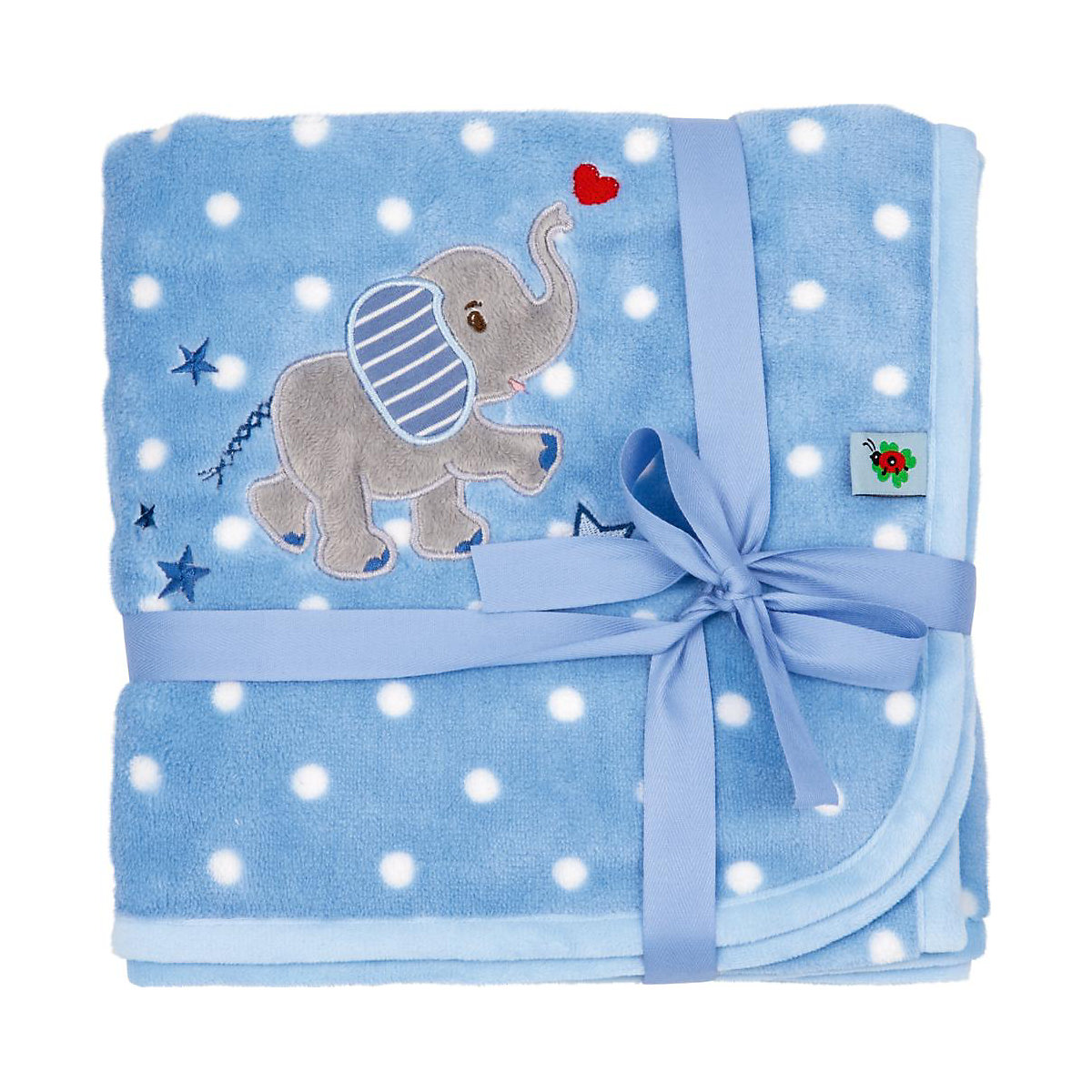 Kuscheldecke, hellblau - BabyGlück (ca. 75x100 cm)