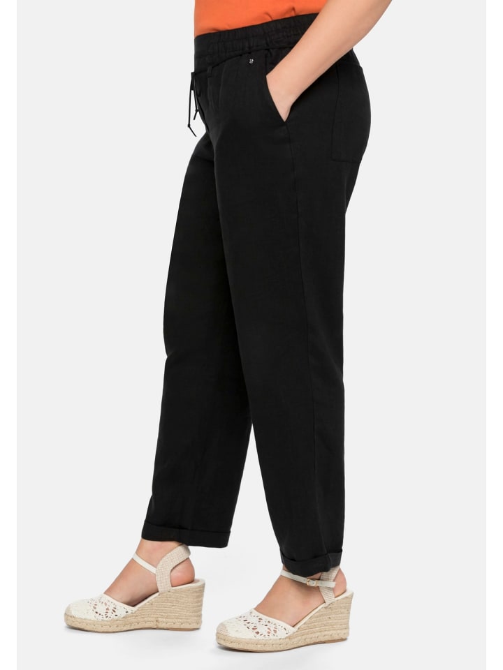 sheego Schlupfhose in schwarz günstig kaufen