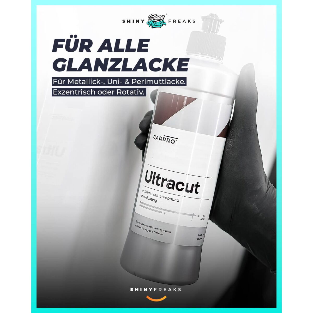 CarPro Politur Set UltraCut   Ø125mm Pad | Schleifpolitur 500g