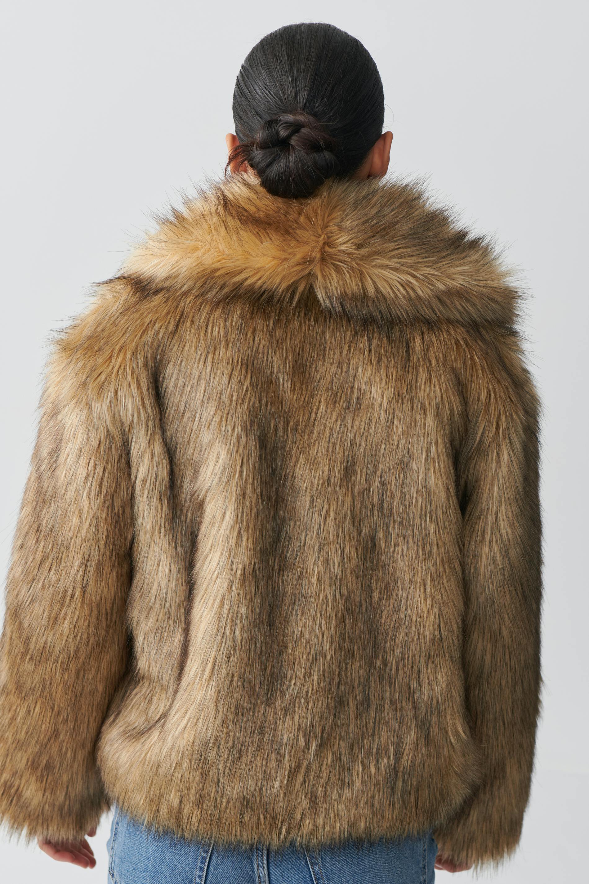 Faux fur coat