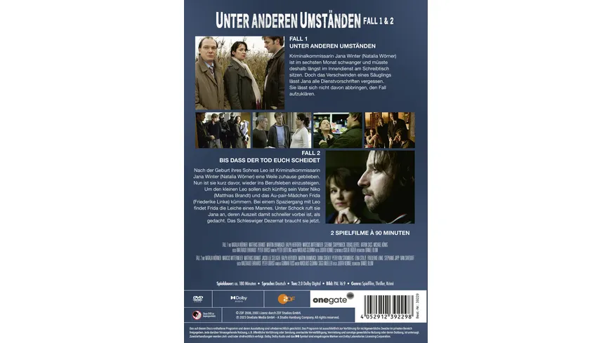 Unter anderen Umständen - Fall 1 & 2  [2 DVDs]
