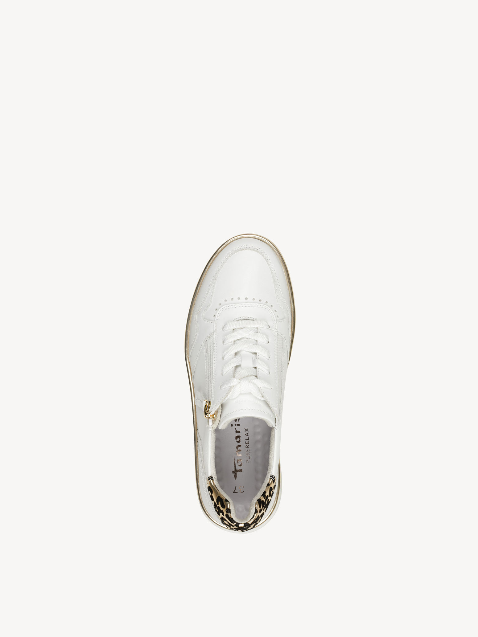 Basket en cuir - blanc