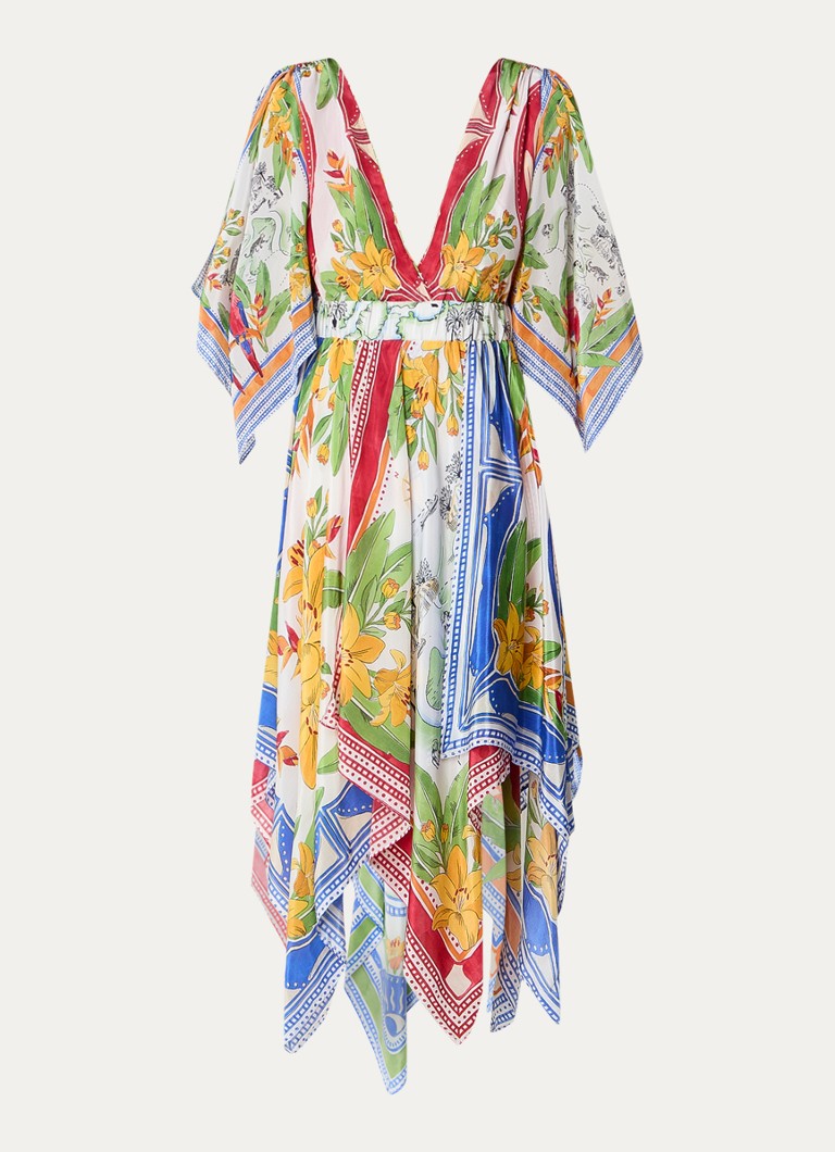 Vestido túnica midi con estampado floral de Farm Rio Tropical Destination
