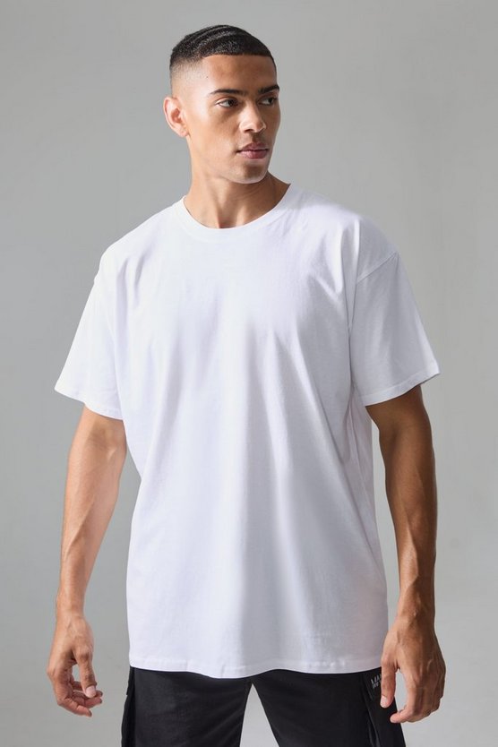 Man Active Oversize T-Shirt mit Print