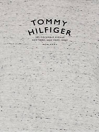 TOMMY HILFIGER Damen Sweatshirt RELAXED TEXT FLOCK PRINT HOODIE