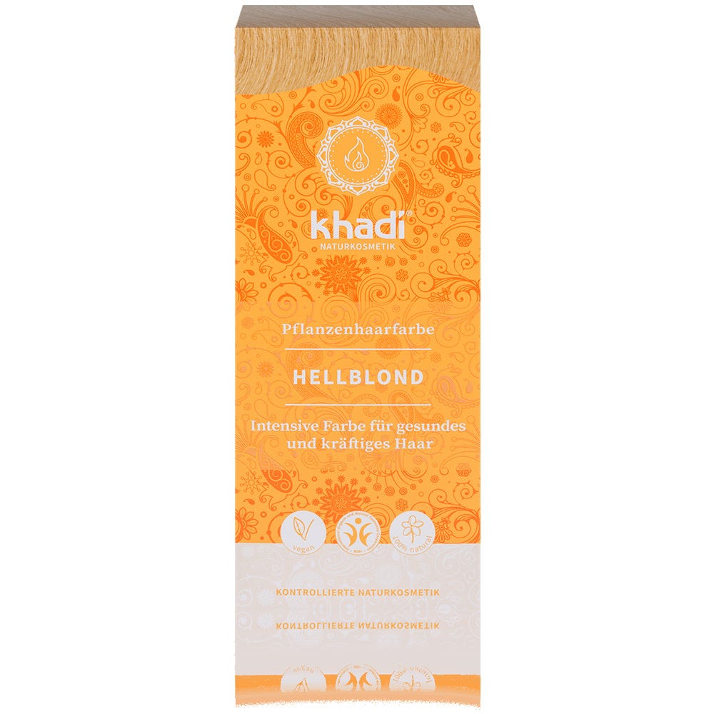 Khadi Pflanzenhaarfarbe Hellblond 100 g