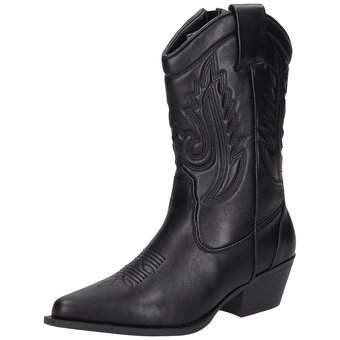 Barbarella Cowboy Boots in schwarz