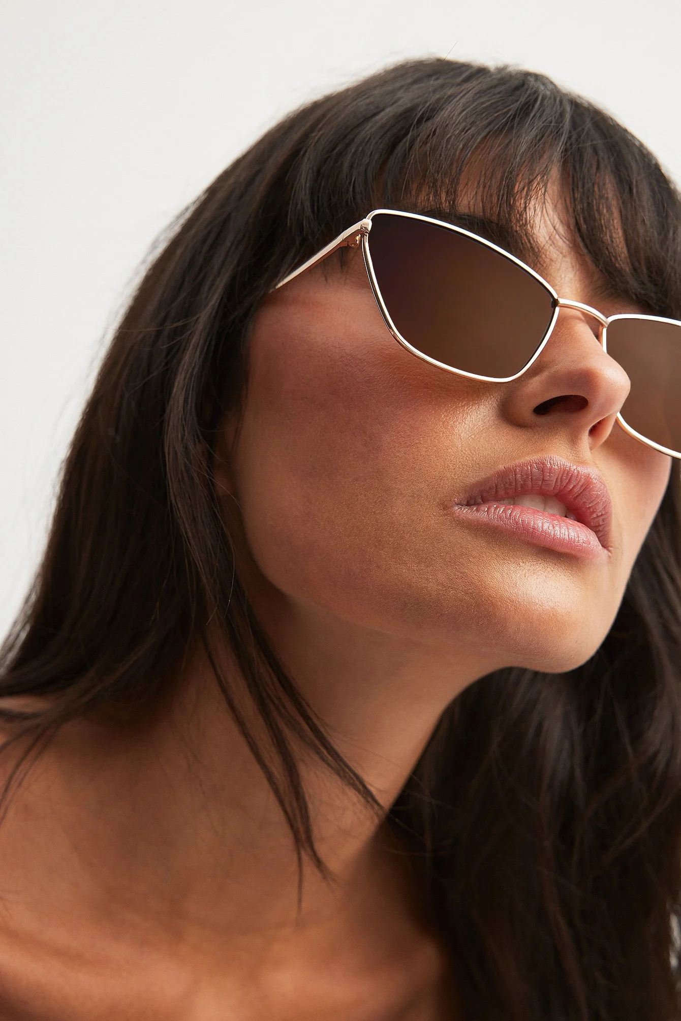 Square Metal Frame Sunglasses