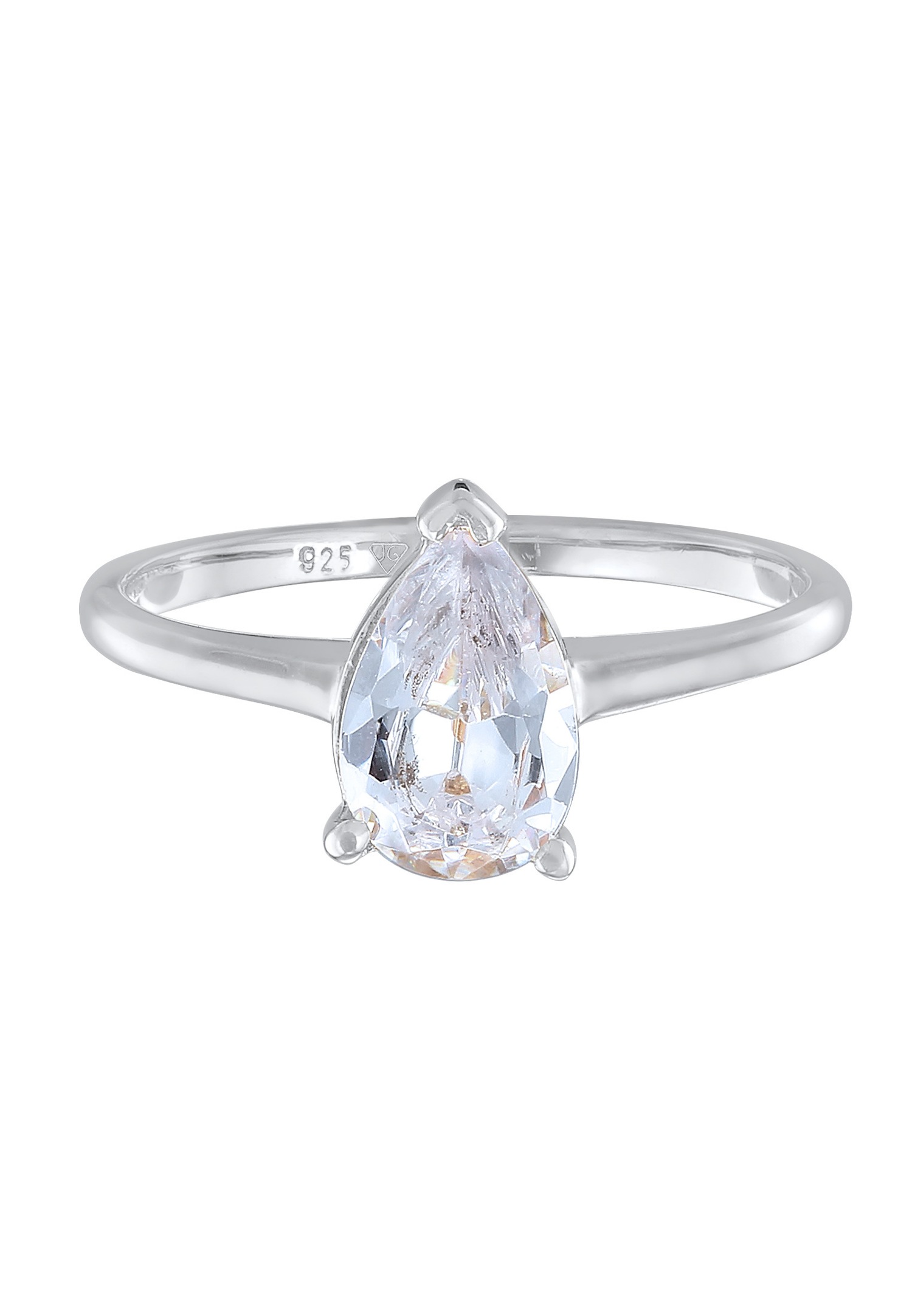 Anello di fidanzamento solitario da donna Elli con zircone in argento sterling 925