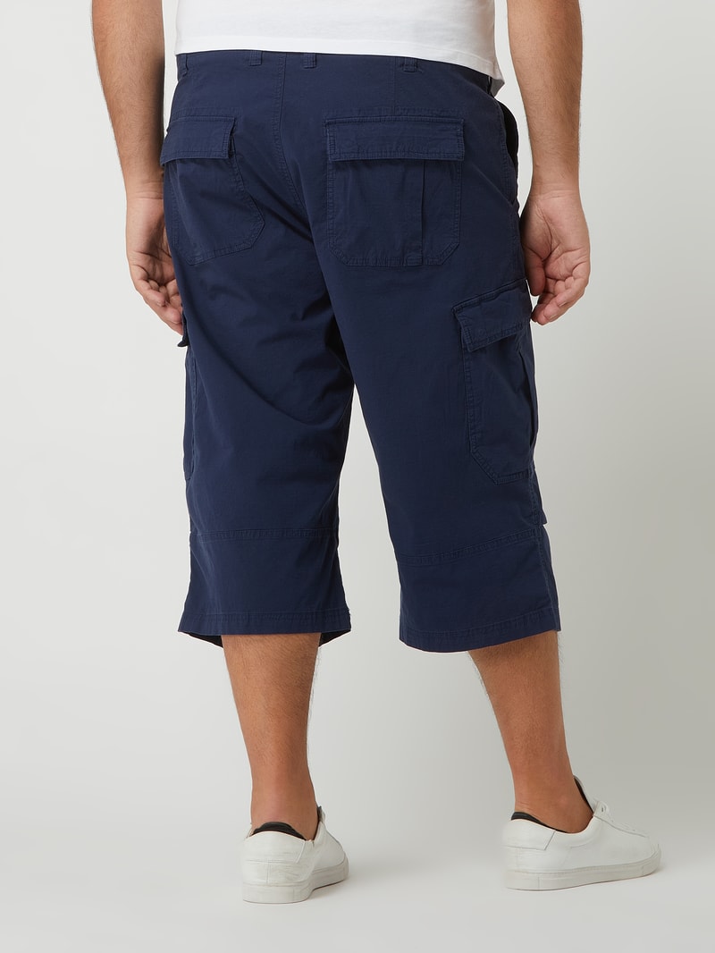 PLUS SIZE Bermudas mit Cargotaschen in blau