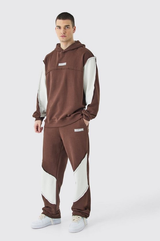 Tall Oversize Hoodie mit rohem Saum