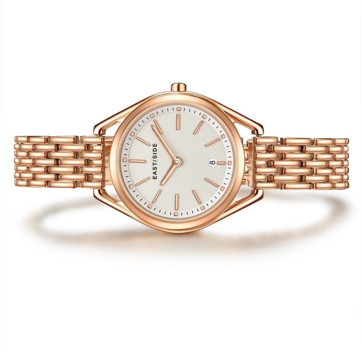 Eastside Automatikuhr Edison roségold, mit Edelstahl-Armband