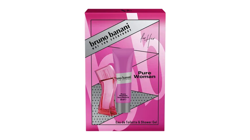 bruno banani Pure Woman Eau de Toilette + Duschgel Geschenkpackung