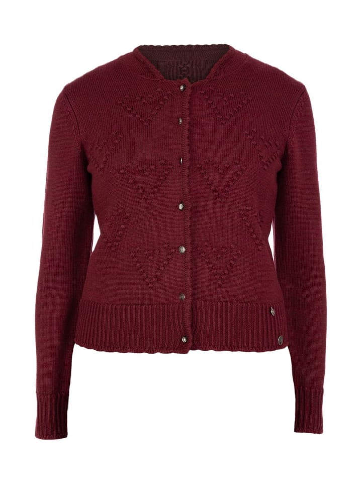 Spieth & Wensky Strickjacke BRESCIA in weinrot günstig kaufen