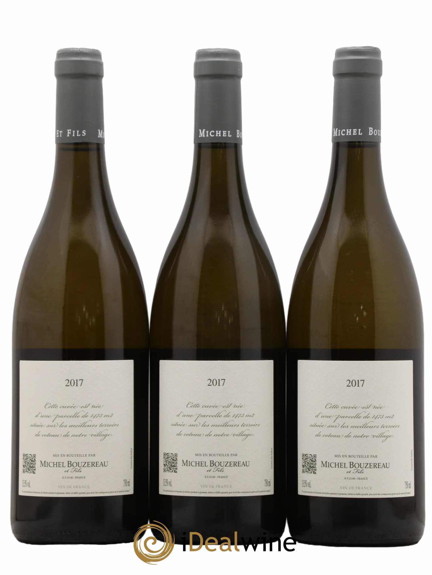 Vin de France 1473 Michel Bouzereau 2017 - Lot de 3 Bouteilles