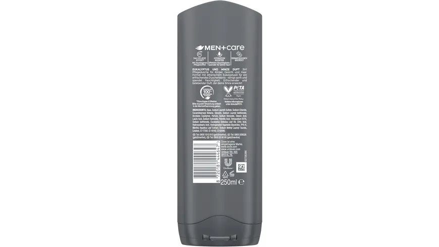 Dove Men+Care Eucalyptus + Mint 3in1 Pflegedusche 250 ml
