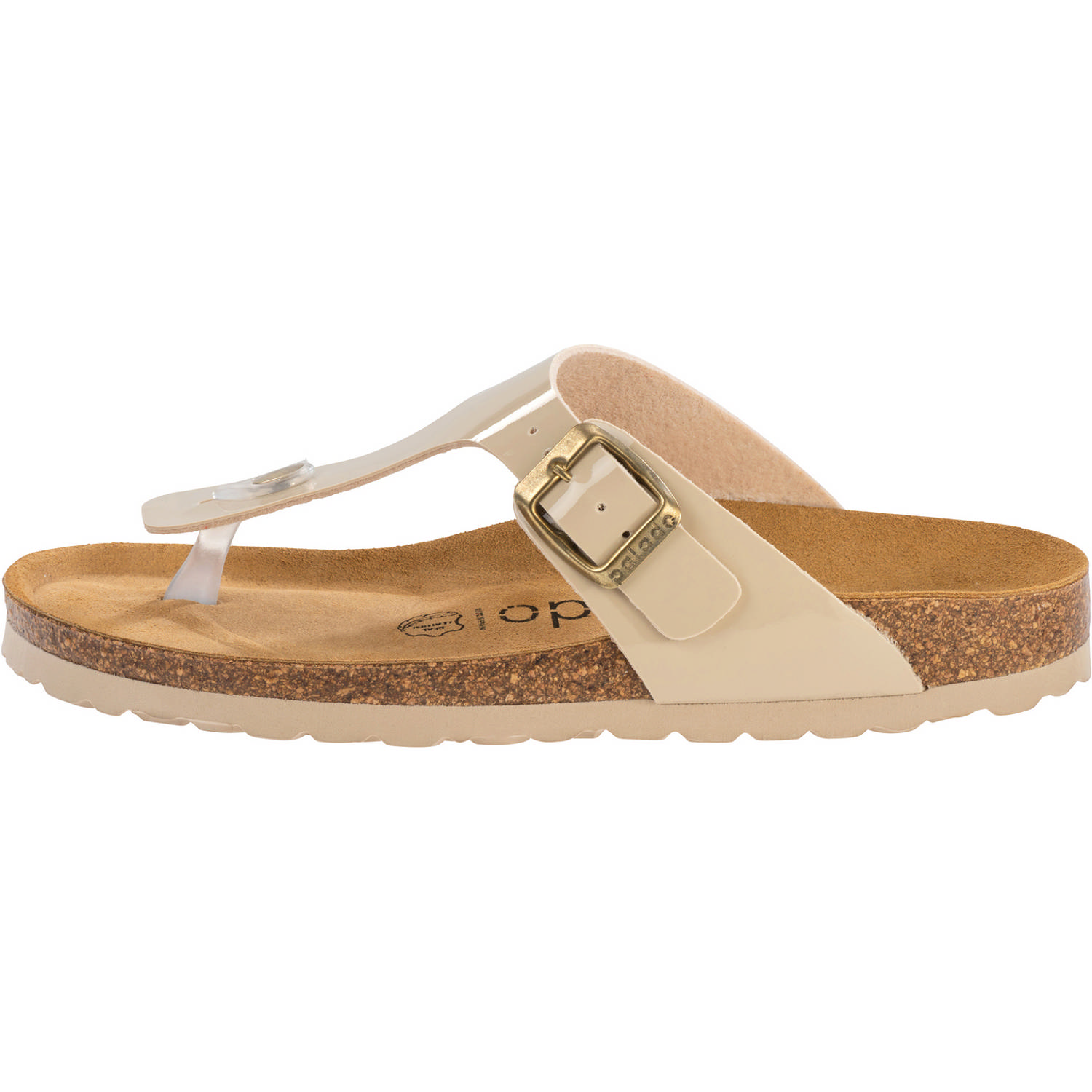Palado Kos Lack, Zehentrenner, Damen, Cream