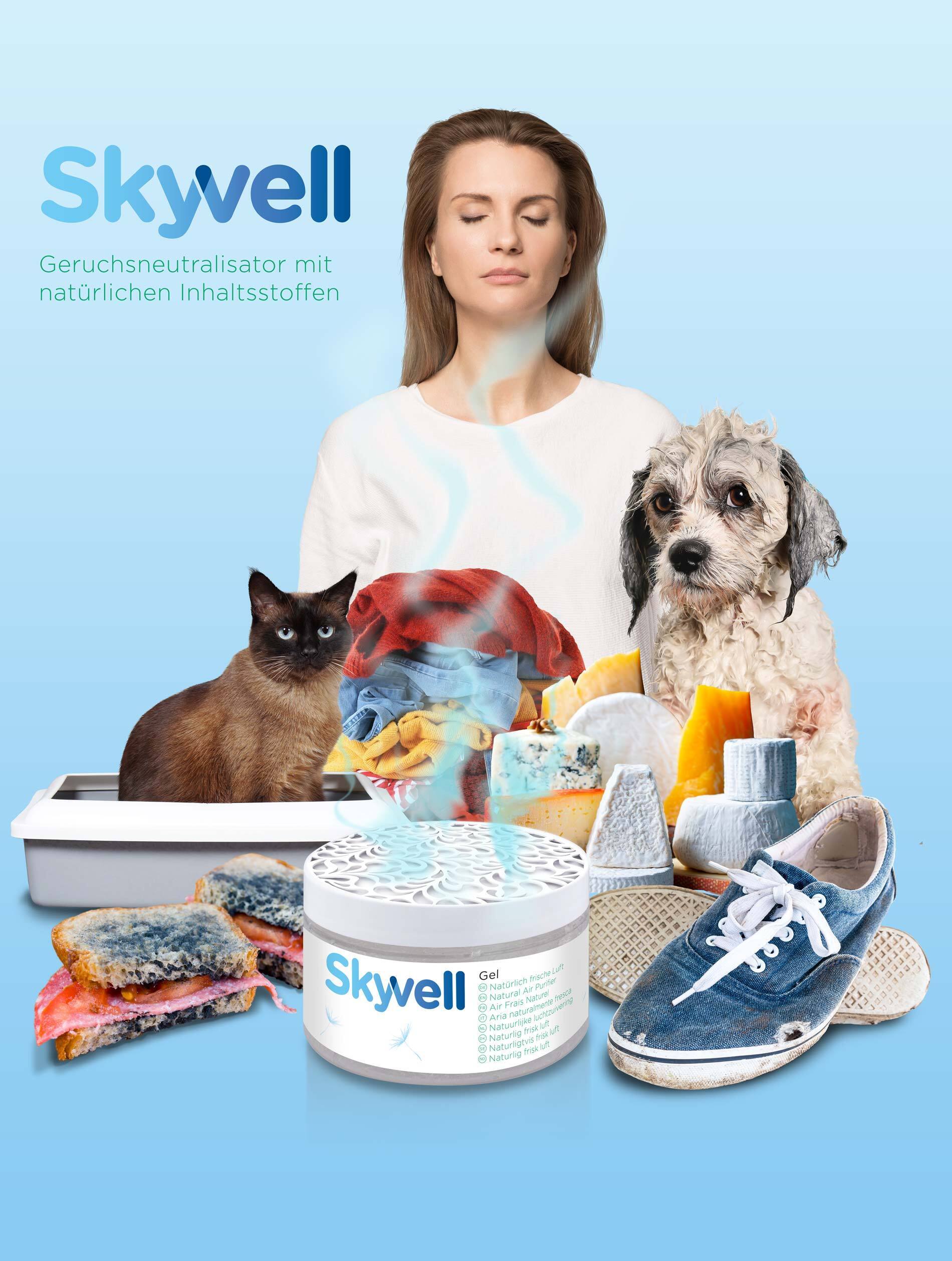 Skyvell Windeln & Hygiene Skyvell Gel Geruchsneutralisierer Gel-Dose 250g