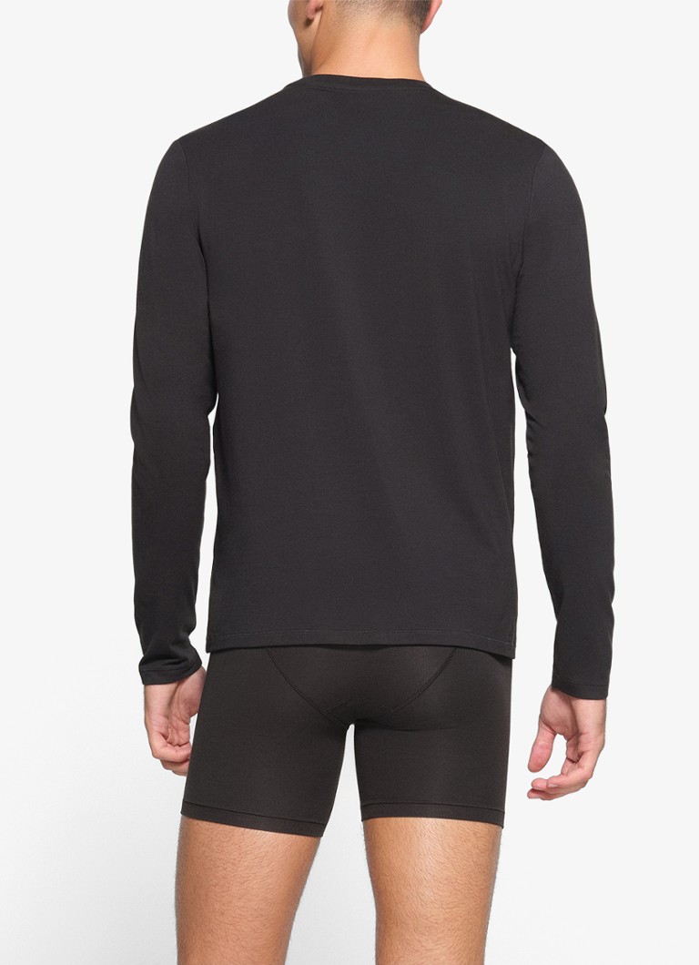 Tricou Skims din bumbac cu mânecă lungă și guler rotund
