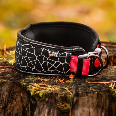 Rukka® Cube Soft Halsband, rot / schwarz