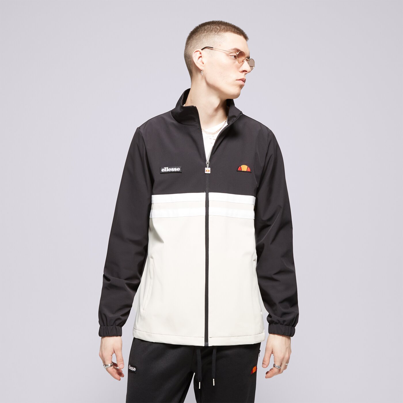 ELLESSE JACKE LOSELLI JACKET BLK/OFF WHT Schwarz