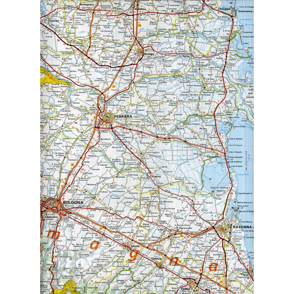 Michelin Trentino-Südtirol,Venetien, Friaul-Julisch Venetien, Emilia Romagna. Straßen- und Tourismuskarte 1:400.000 - Straßenkarte