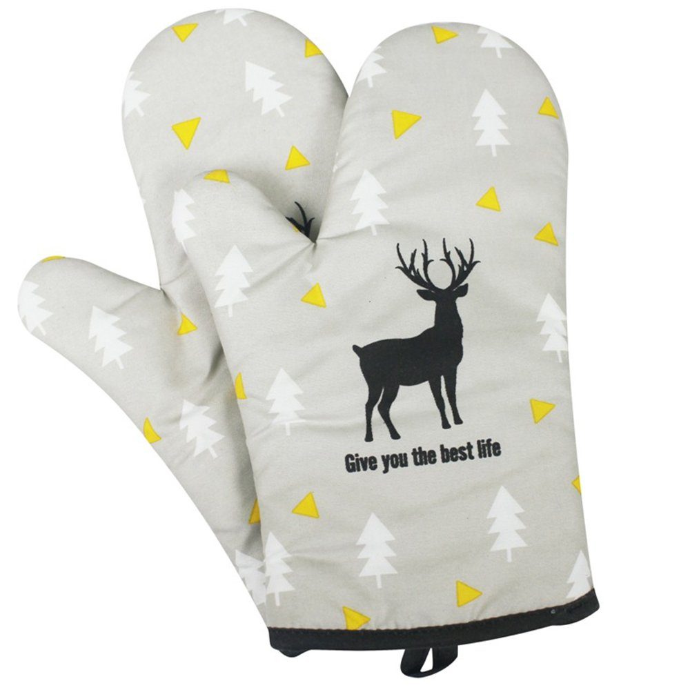 ZanMax Topfhandschuhe 2 Stück Rutschfeste, isolierte Ofenhandschuhe, Backhandschuhe, (2-tlg)