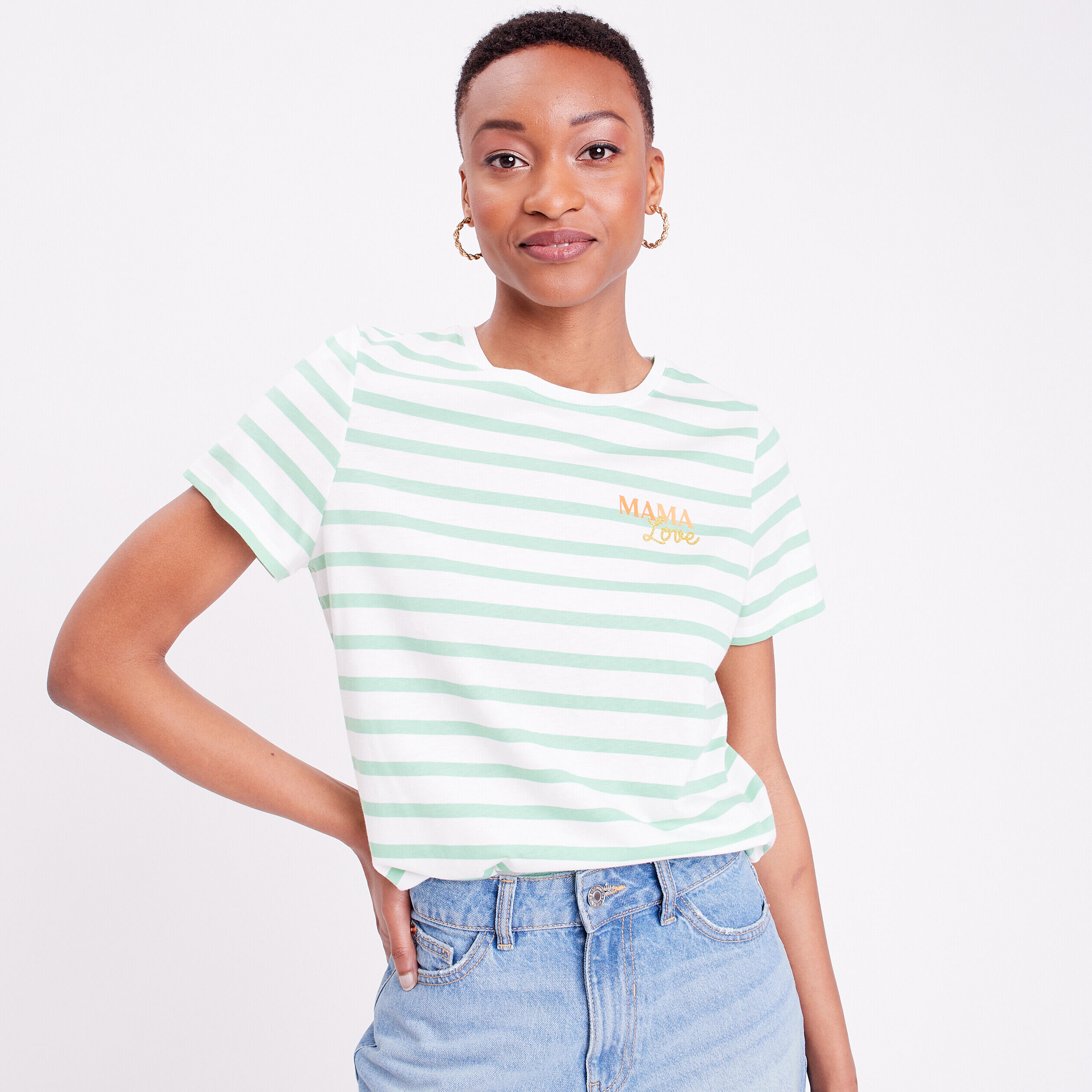 T-shirt manches courtes blanc femme | Cache Cache