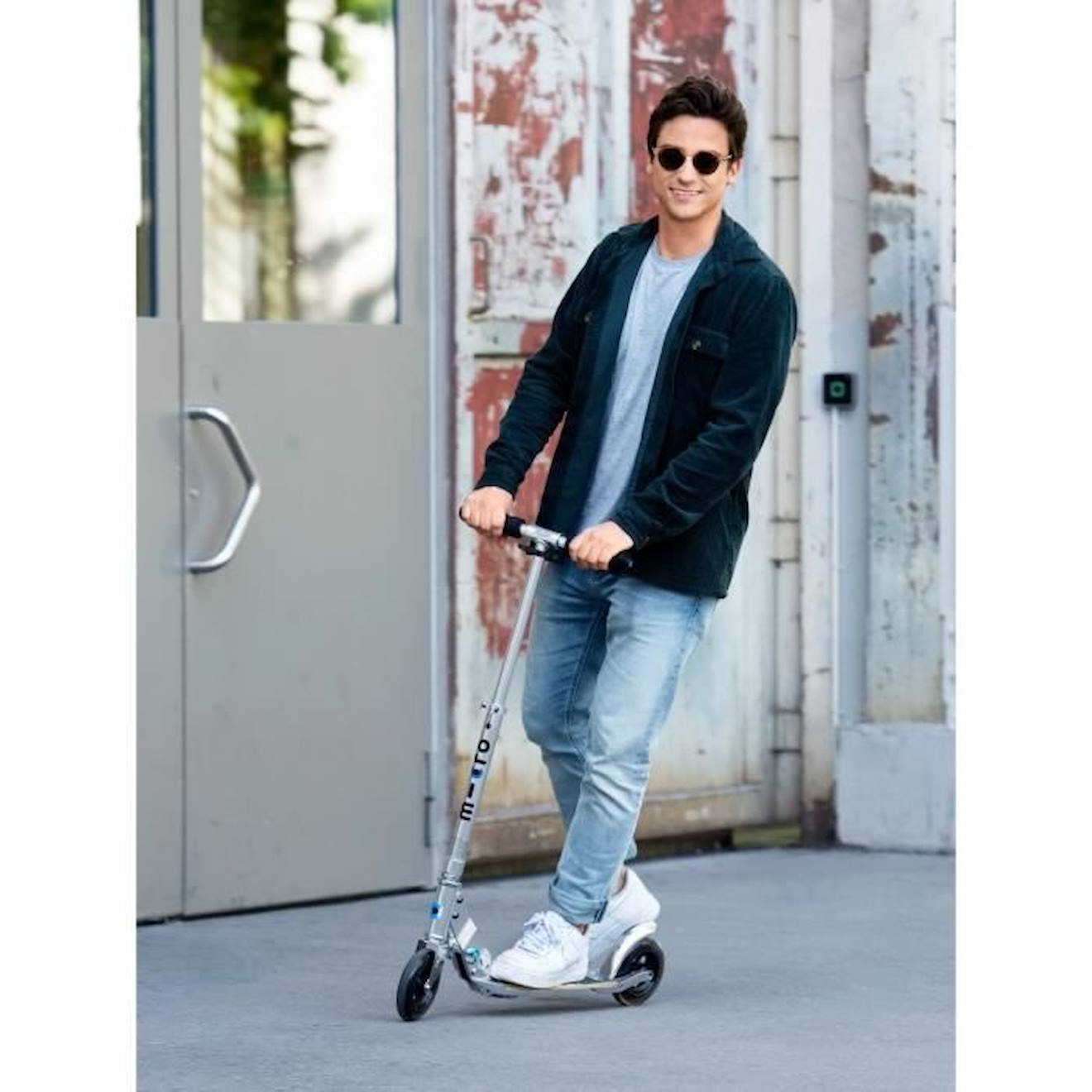 Trottinette pliable Adulte – Micro Flex Alu blanc