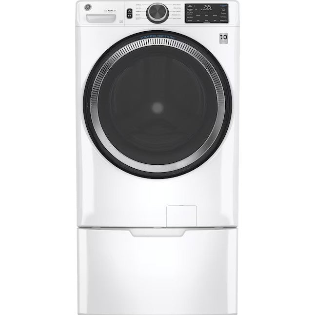 GE UltraFresh Vent System 4.8-cu ft Stackable Smart Front-Load Washer (White) ENERGY STAR