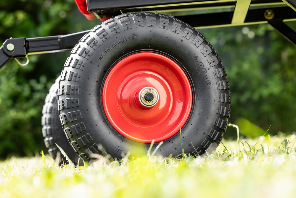 Green Yard GreenYard® Gartenwagen mit Kippfunktion, Volumen 65l,Tragkraft 550kg, Handwagen Bollerwagen