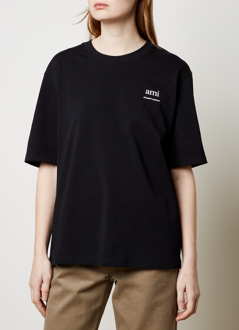 Tricou AMI Paris din bumbac organic cu logo