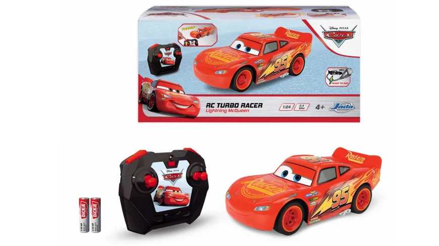 Jada Toys RC Cars 3 Lightning McQueen Turbo Racer