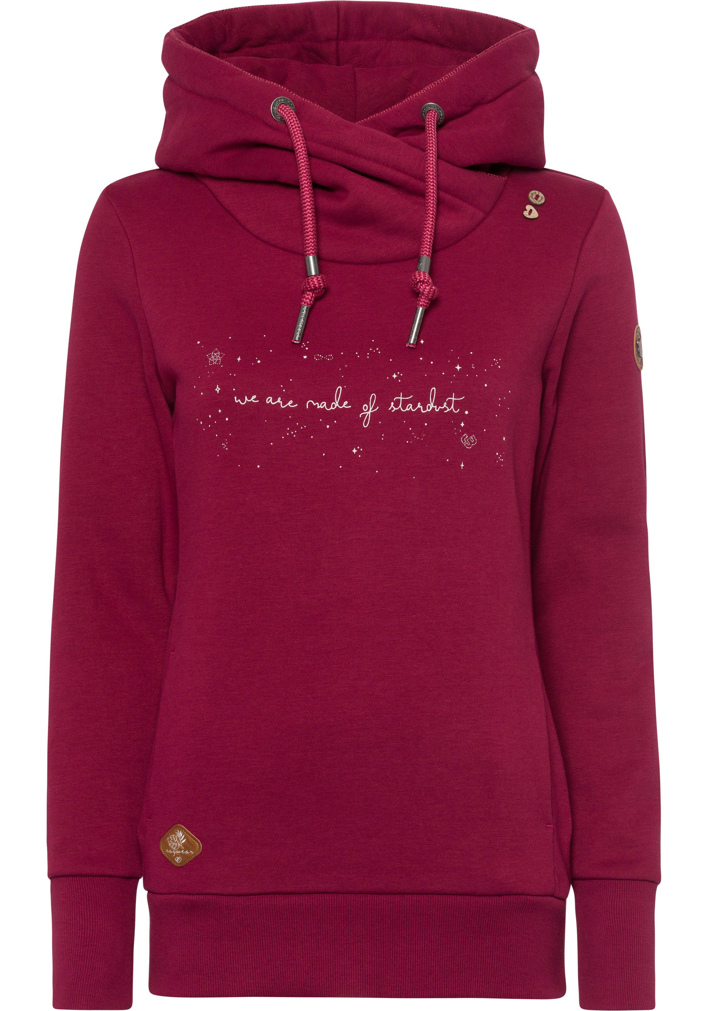Ragwear Sweater GRIPY BUTTON O STARDUST mit Statement-Front-Print 