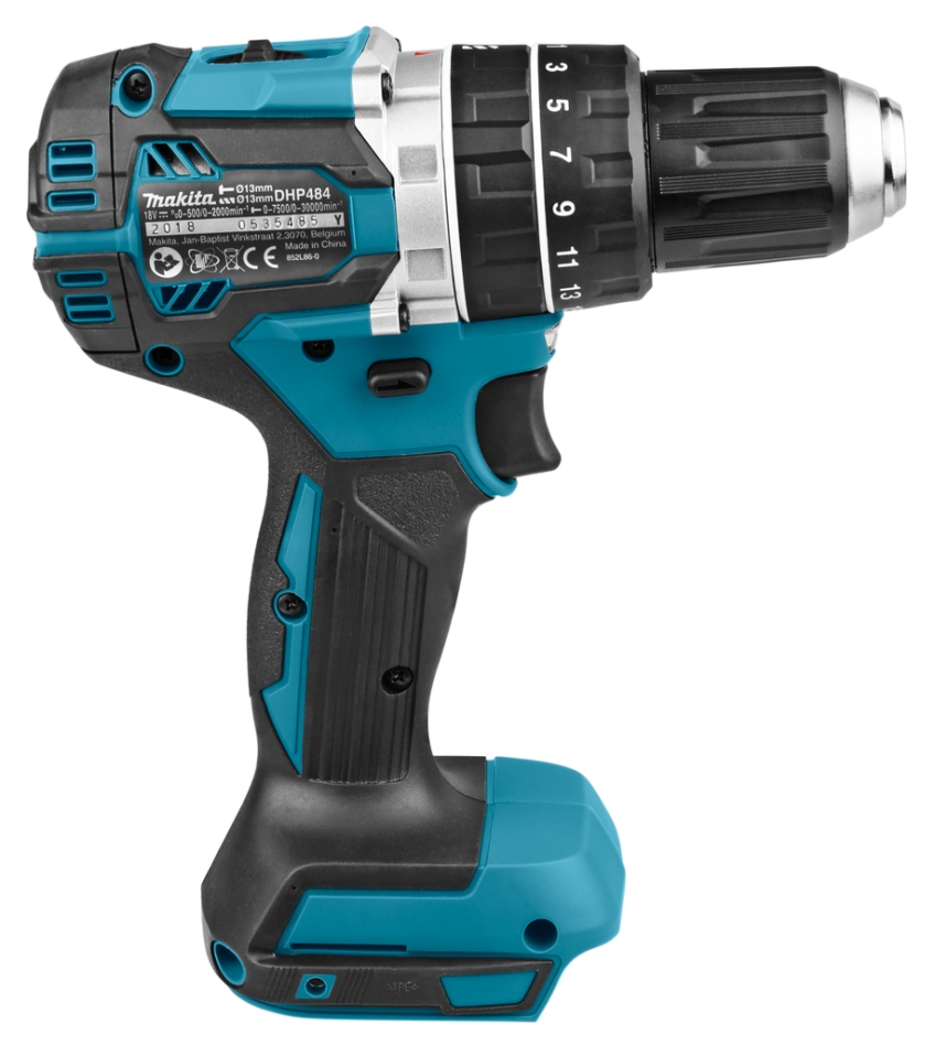 Taladro percutor inalámbrico Makita DHP484ZJ de 18 V (baterías y cargador no incluidos)